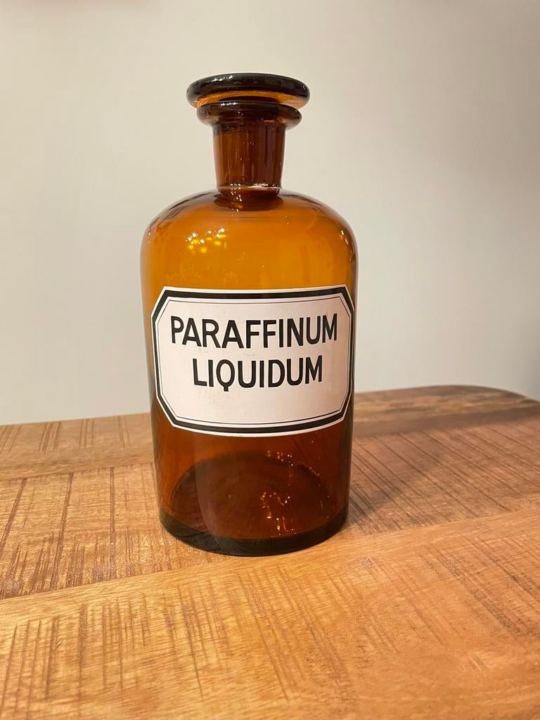 Vintage Apothekersfles, Ophalen of Verzenden, Zo goed als nieuw, Overige kleuren, Glas