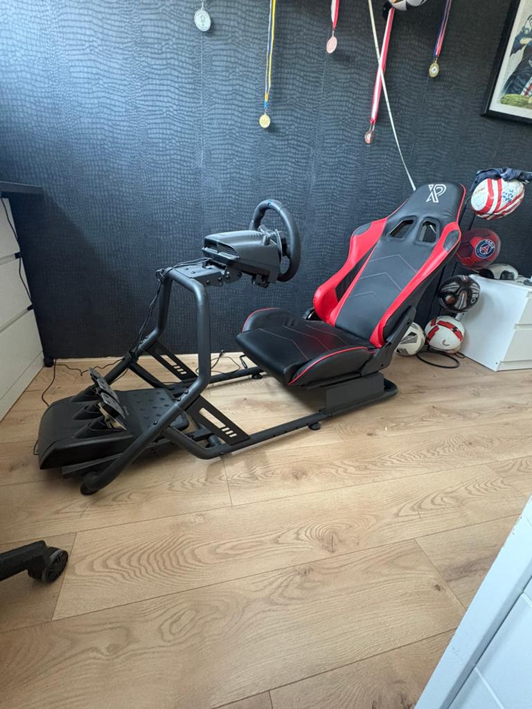 Ranqer Race Stoel met Logitech G29 Stuur en Pedalen, Spelcomputers en Games, Ophalen, Overige merken, Zo goed als nieuw