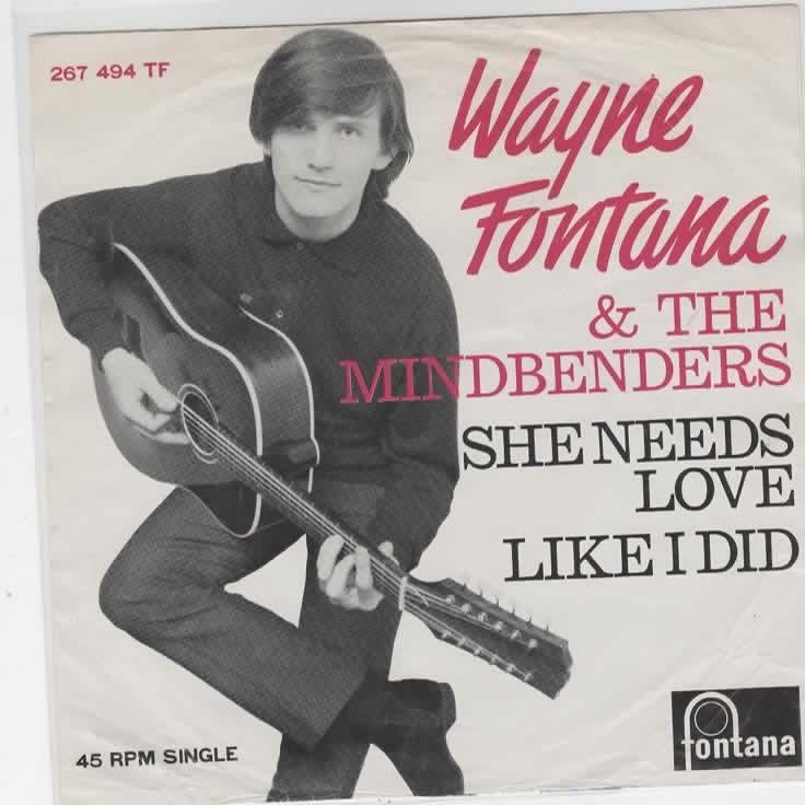 Wayne Fontana & Mindbenders- She needs Love, Cd's en Dvd's, Vinyl Singles, Zo goed als nieuw, Beschermende buitenhoes, Fotohoes