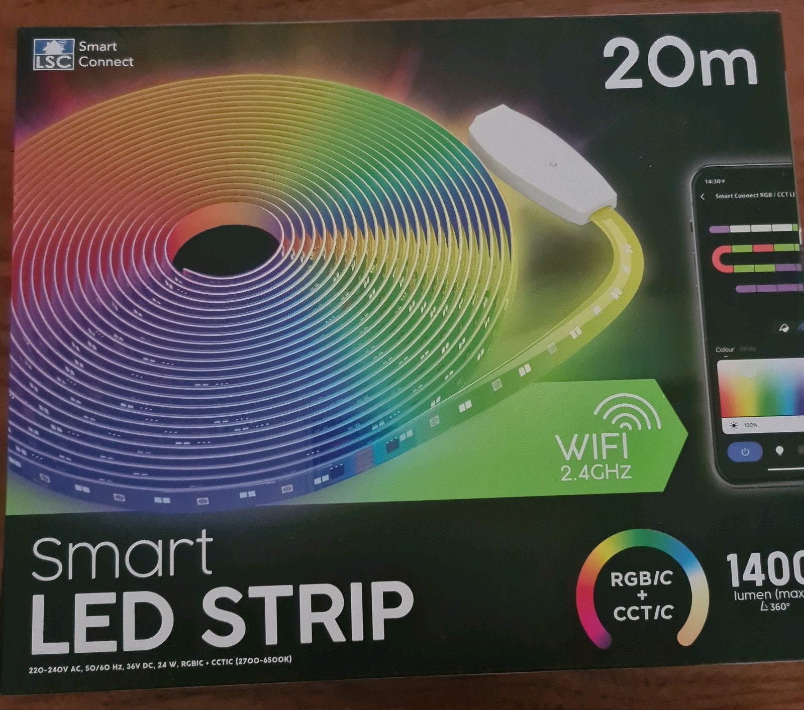 Lsc smart connect ledstrip 20 meter, Led-lamp, Minder dan 30 watt, Nieuw, E27 (groot)