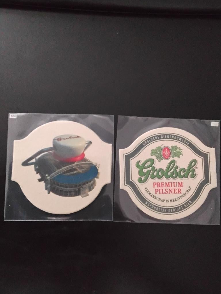 Grolsch bier viltje ajax arena Amsterdam gvg nr. 650, Verzamelen, Ophalen of Verzenden, Nieuw, Viltje(s), Grolsch