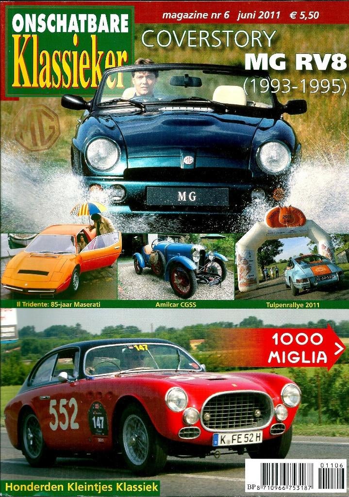 Onschatbare Klassieker MG RV8, Ophalen of Verzenden, Gelezen, Overige merken