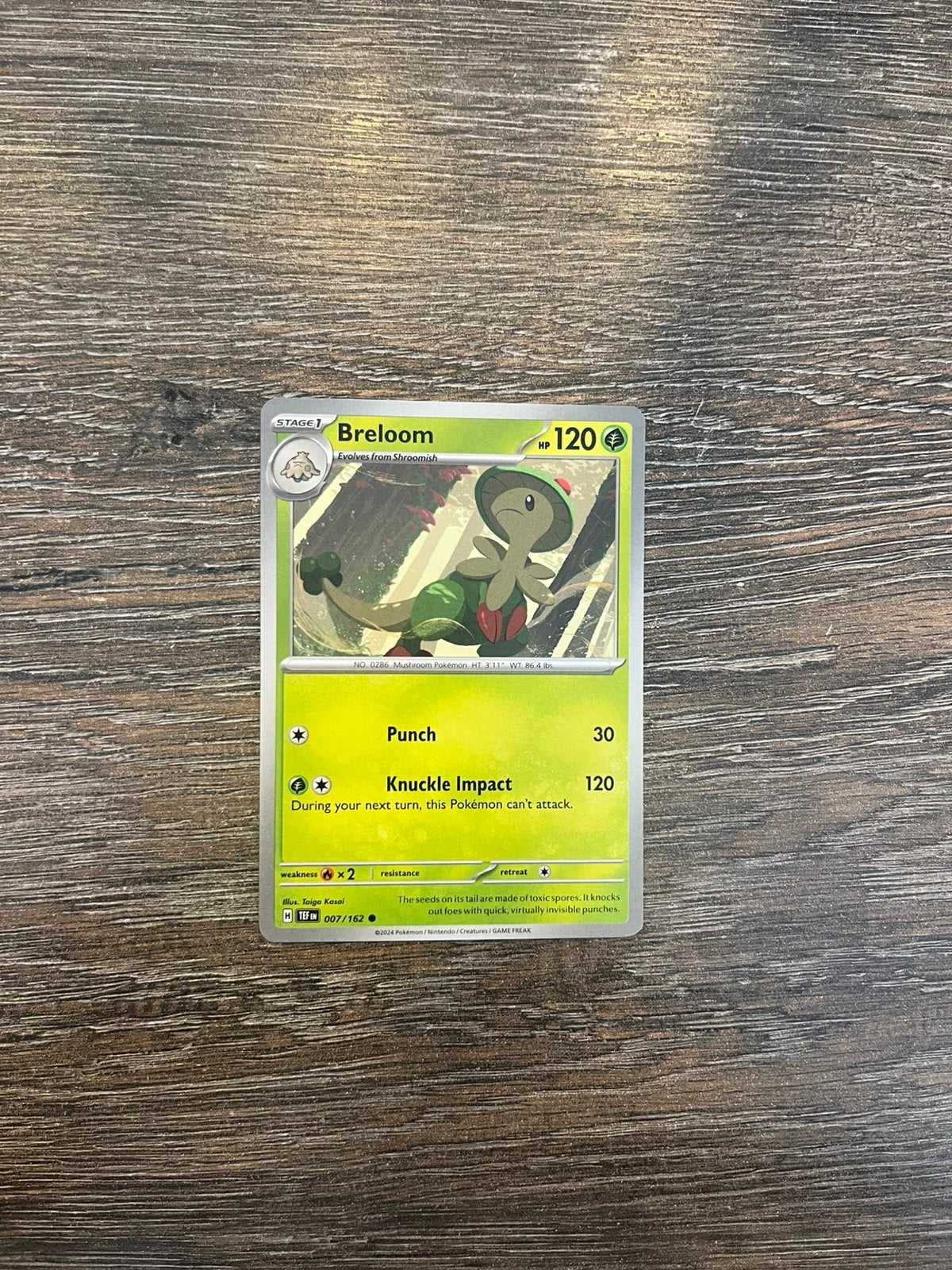 Breloom TEF 007/162, Ophalen of Verzenden, Zo goed als nieuw