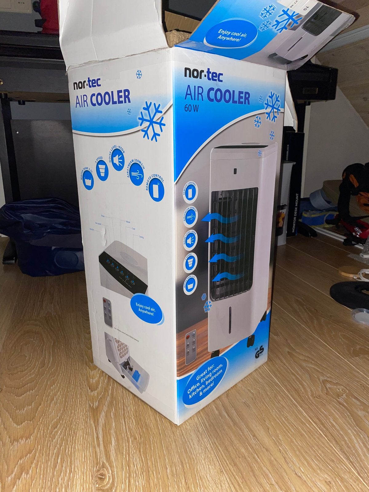 Water airco van Nor-tec 60W, Minder dan 60 m³, 3 snelheden of meer, Ophalen of Verzenden, Zo goed als nieuw