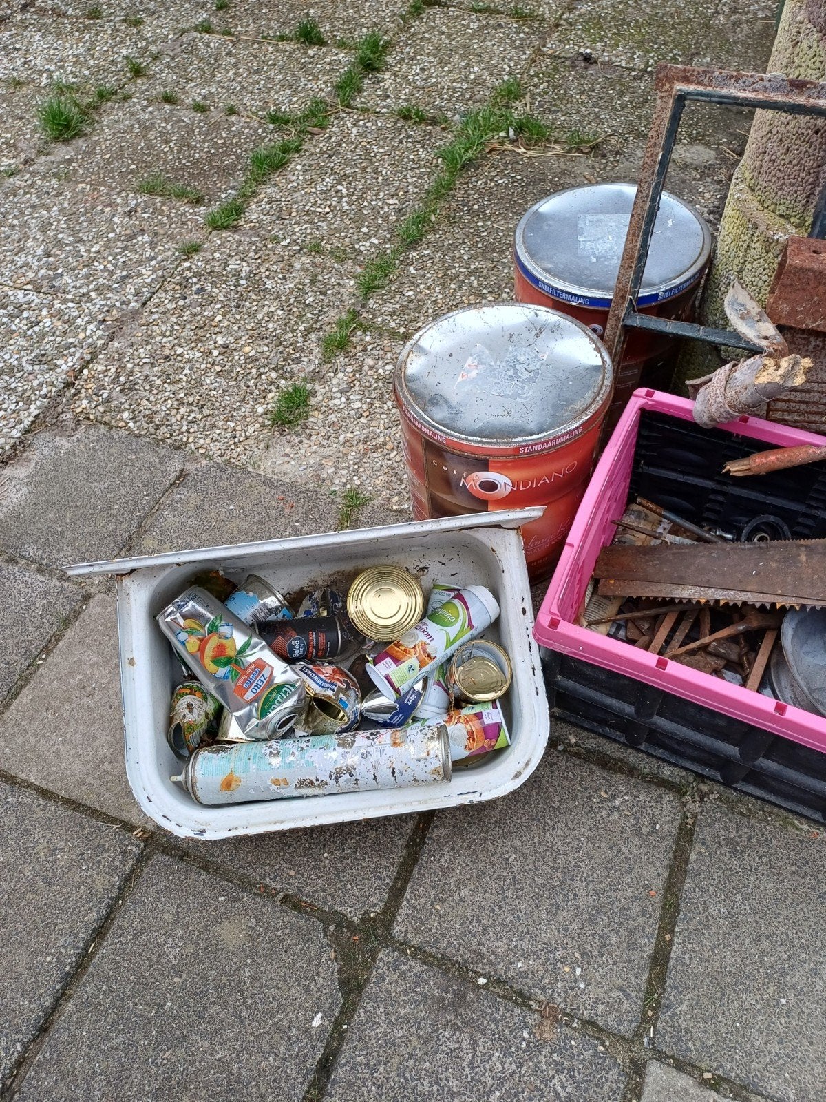 oud ijzer., Ophalen, Gebruikt