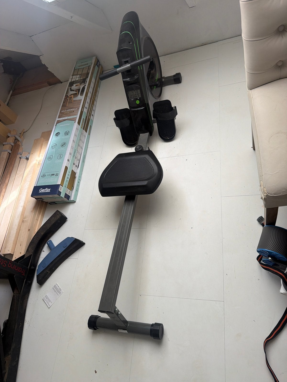 Tunturi Cardio Fit Rower R20 Roeitrainer, Ophalen, Armen, Zo goed als nieuw, Metaal