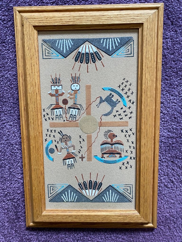 Navajo sandpainting, Ophalen