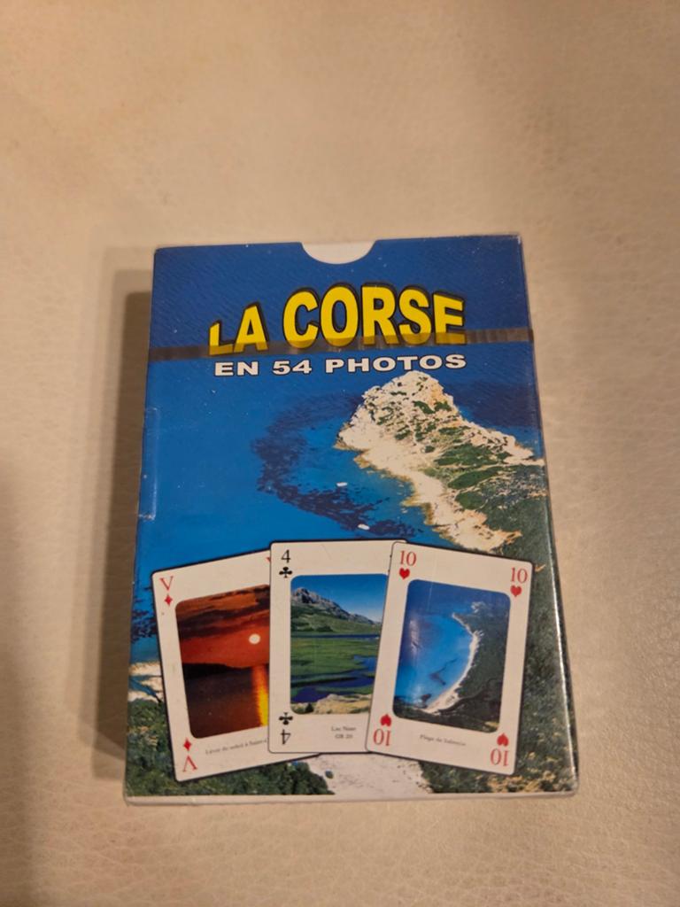 Corsica speelkaarten - La Corse en 54 photos, Vijf spelers of meer, Ophalen of Verzenden, Gebruikt, Onbekend