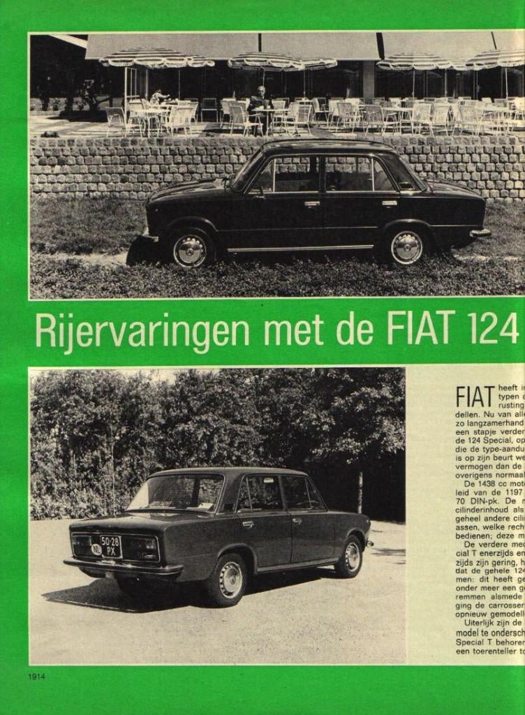 Autokampioen test Fiat 124 Special T Juli 1971, Ophalen of Verzenden, Gelezen, Overige merken