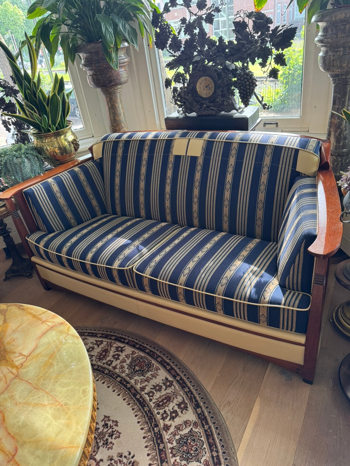 Schuitema Set 2x2,5 zitsbank en 2 fauteuils hoog en laag, Ophalen, Nieuw, Leer