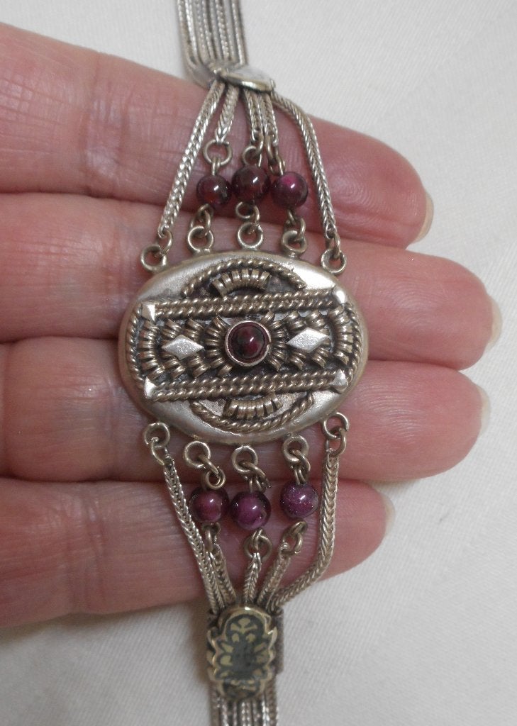 Zilveren antieke armband nr.2117, Sieraden, Tassen en Uiterlijk, Verzenden, Zilver, Armband
