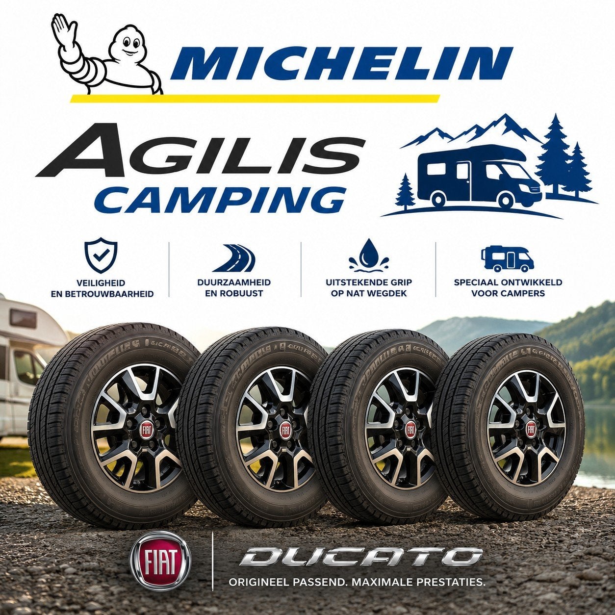 Fiat Ducato, Jumper, Boxer 16 Inch Michelin agilis 5x118, Bestelwagen, 16 inch, Ophalen of Verzenden, Band(en)