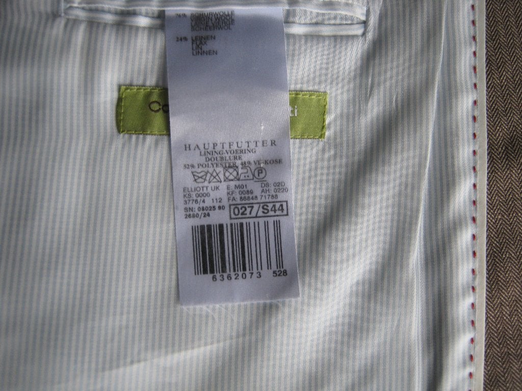 Mooi colbert maat 27 ( korte maat 54 ) van Barutti ., Ophalen of Verzenden, Nieuw, Maat 52/54 (L), Beige