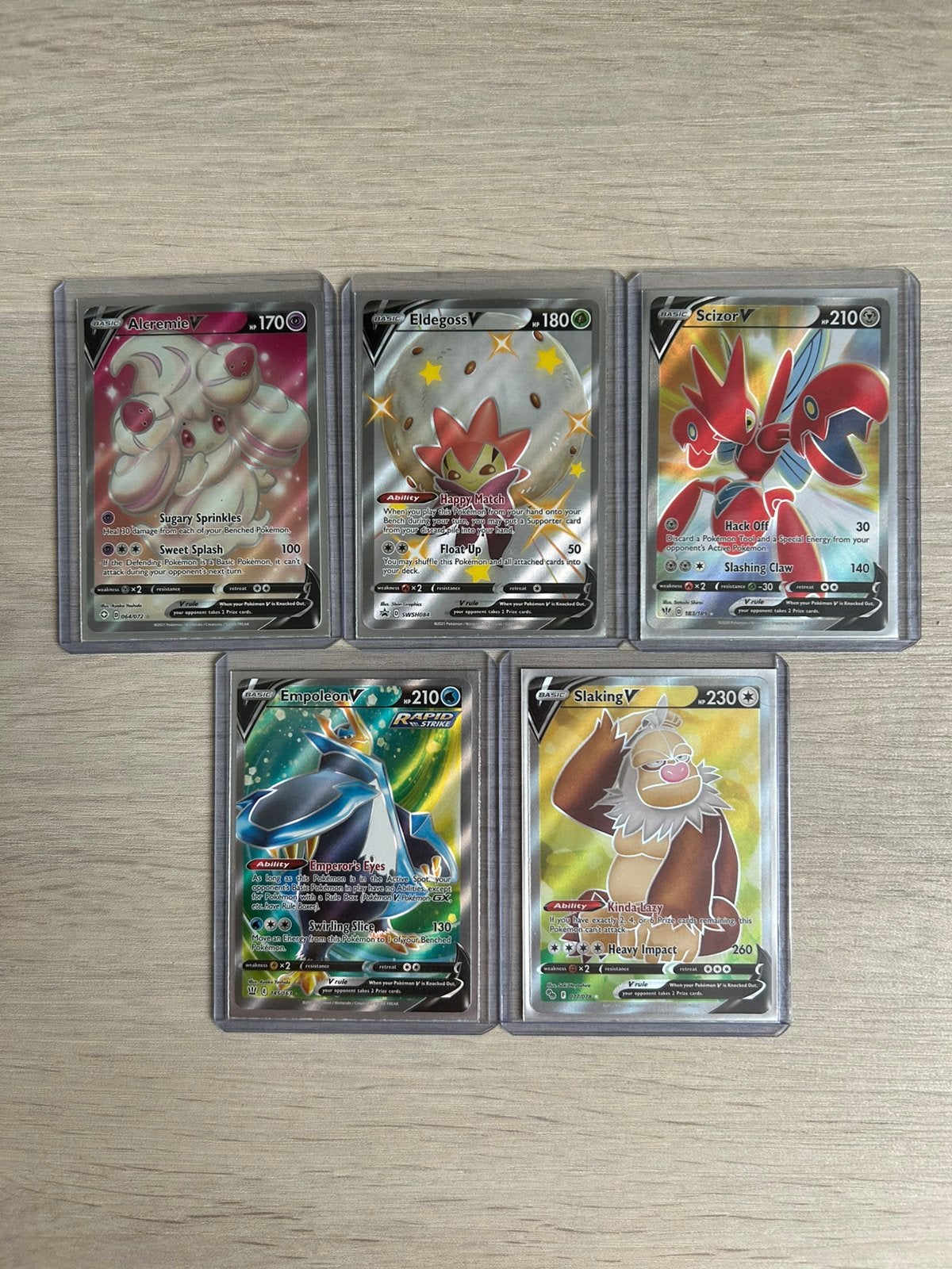 Pokémon V Holo Kaarten | Scizor, Empoleon e.a., Ophalen of Verzenden, Nieuw, Meerdere kaarten, Foil
