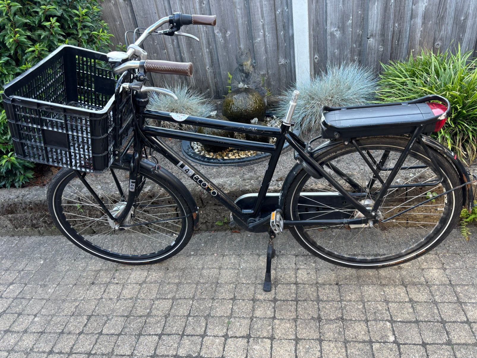 Opknapper elektrische Cortina heren fiets, Gebruikt, Versnellingen, Trommelrem, Ophalen
