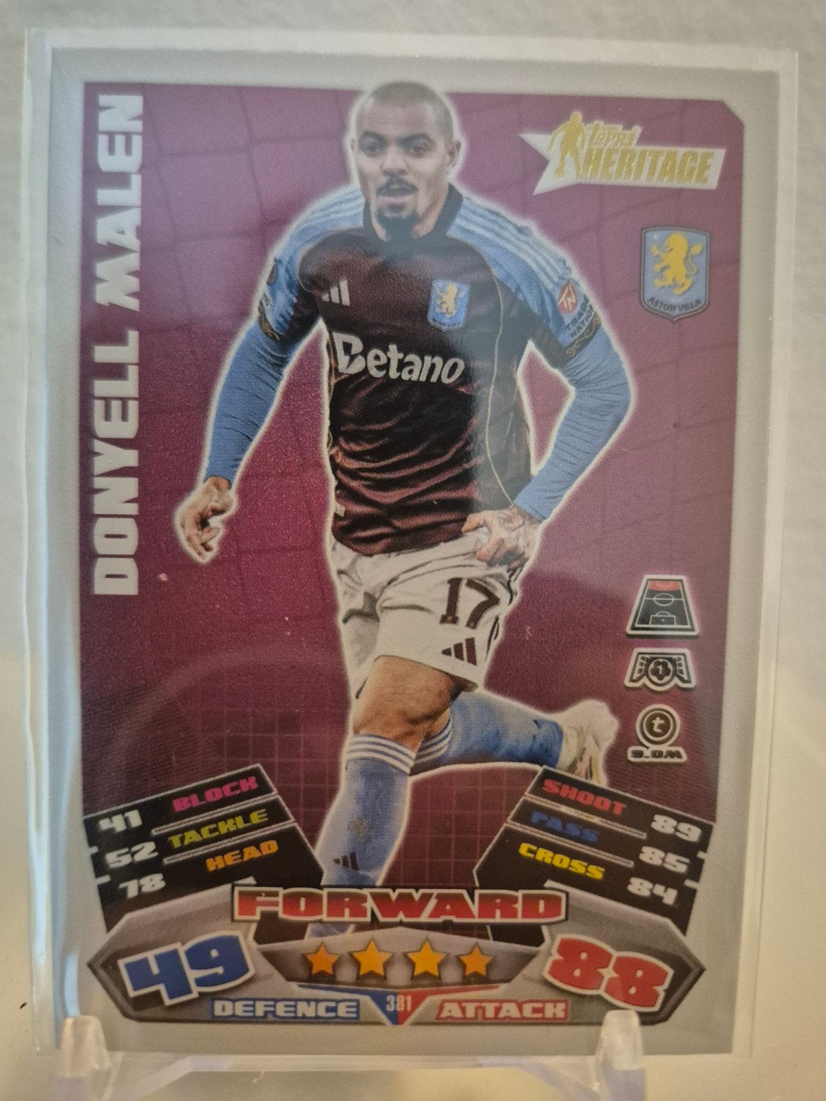 Donyell Malen Topps Heritage Voetbal Spelerskaart, Ophalen of Verzenden, Zo goed als nieuw, Plaatje