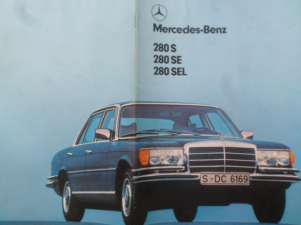 Mercedes 280S & SE & SEL 1979 Brochure, Ophalen of Verzenden, Zo goed als nieuw, Mercedes