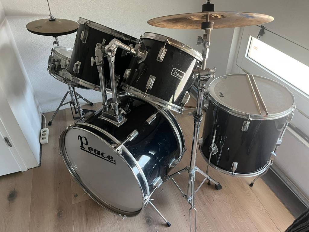 Drumstel Peace met Paiste en Stagg, Ophalen, Gebruikt, Overige merken
