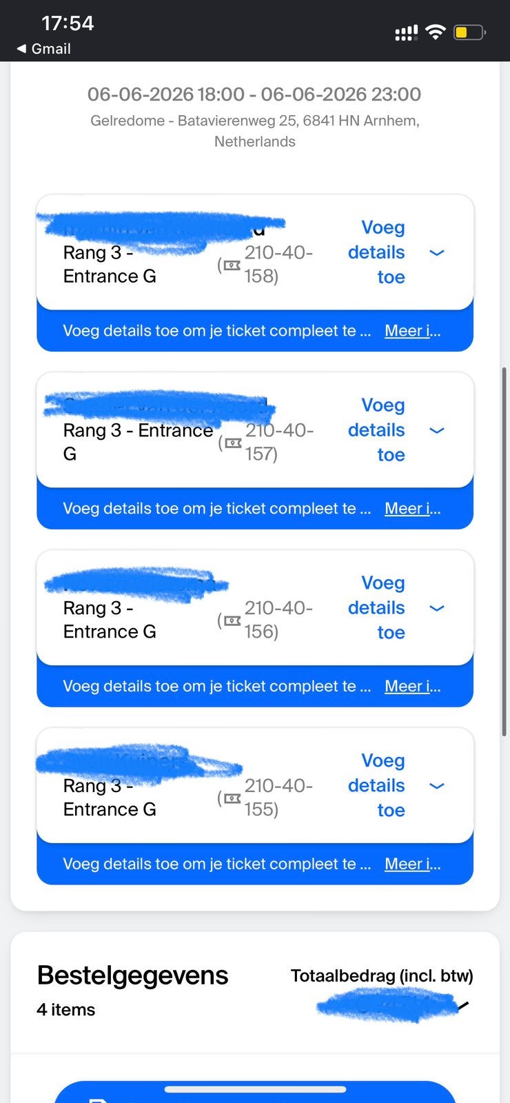 4 KANYE WEST TICKETS 6 juni, Tickets en Kaartjes, Concerten | House, Techno en Trance, Drie personen of meer, Juni
