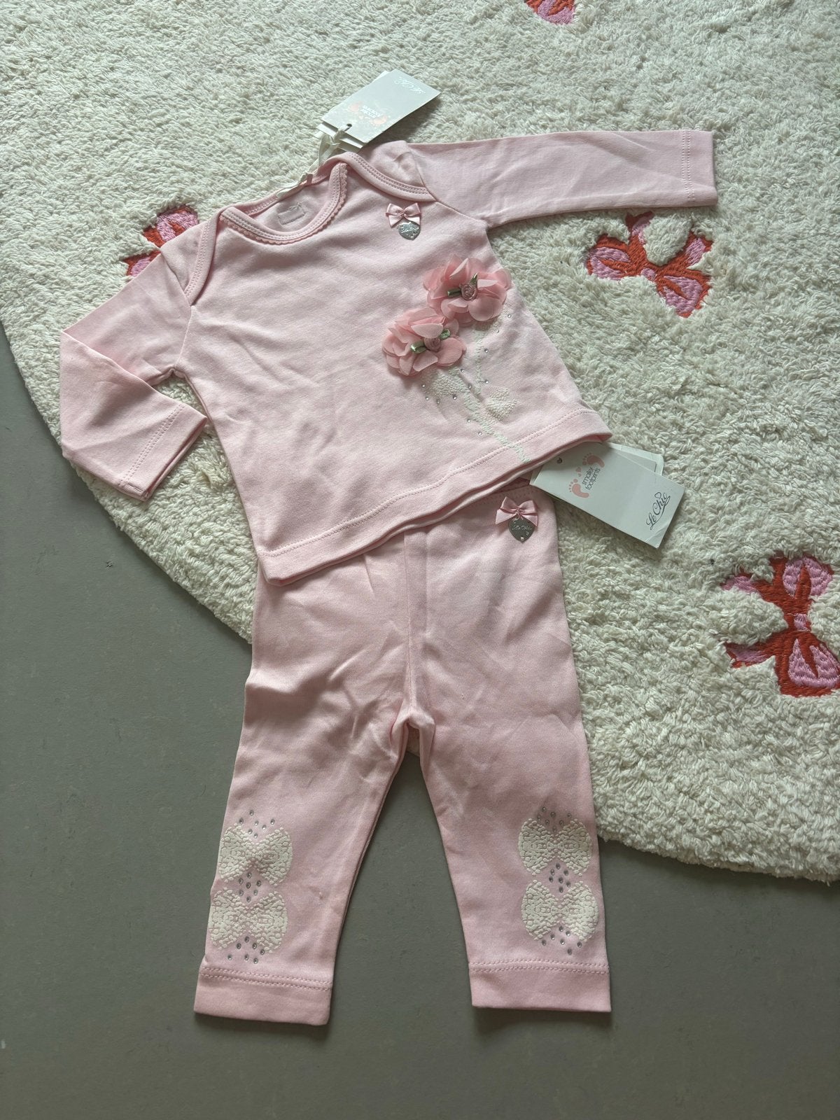 Le Chic Baby Meisjes Set - Roze Top & Broekje (Nieuw), Ophalen of Verzenden, Nieuw, Meisje