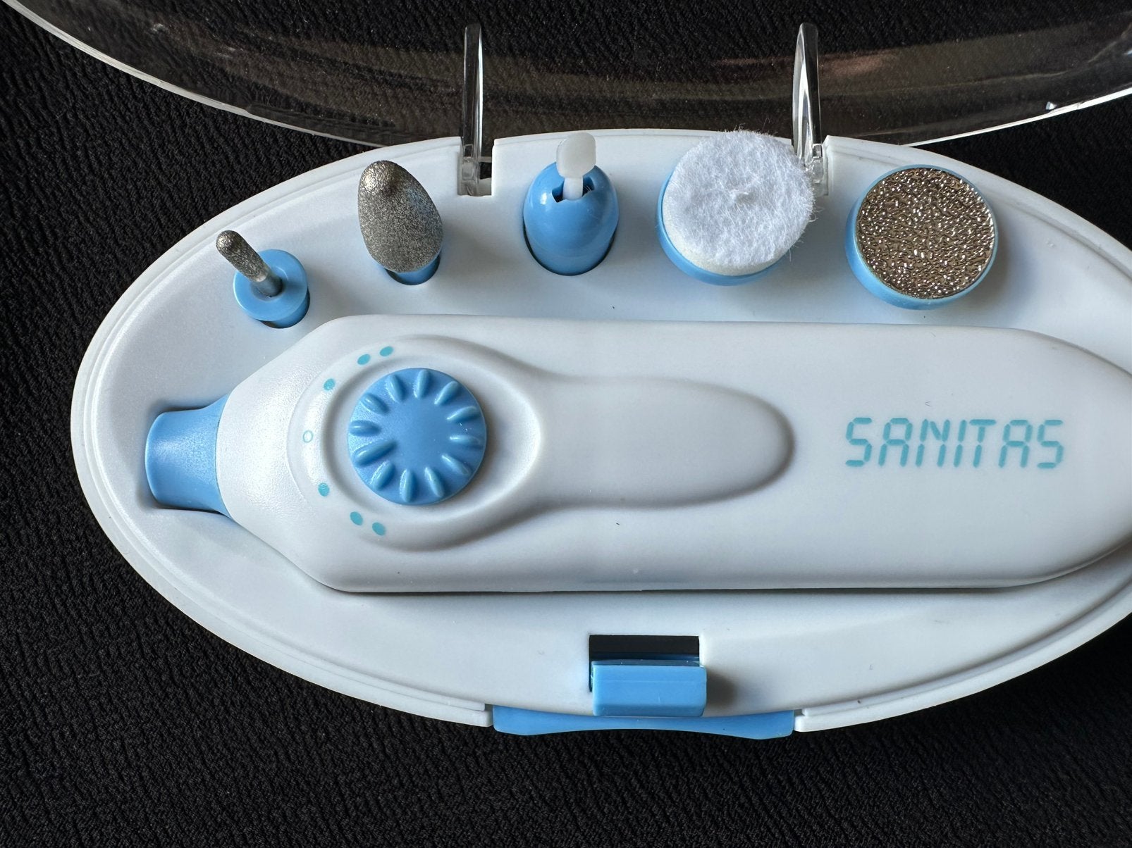 Sanitas Manicure/Pedicure Set voor Thuisgebruik, Witgoed en Apparatuur, Ophalen of Verzenden, Zo goed als nieuw, Hand- en Voetverzorging