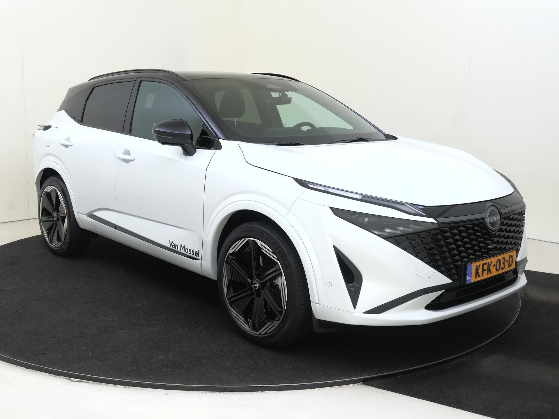 Nissan Qashqai 1.5 e-Power N-Design | Panoramisch glazen dak, Auto's, Nissan, 1498 cc, 2 kWh, Wit, Origineel Nederlands