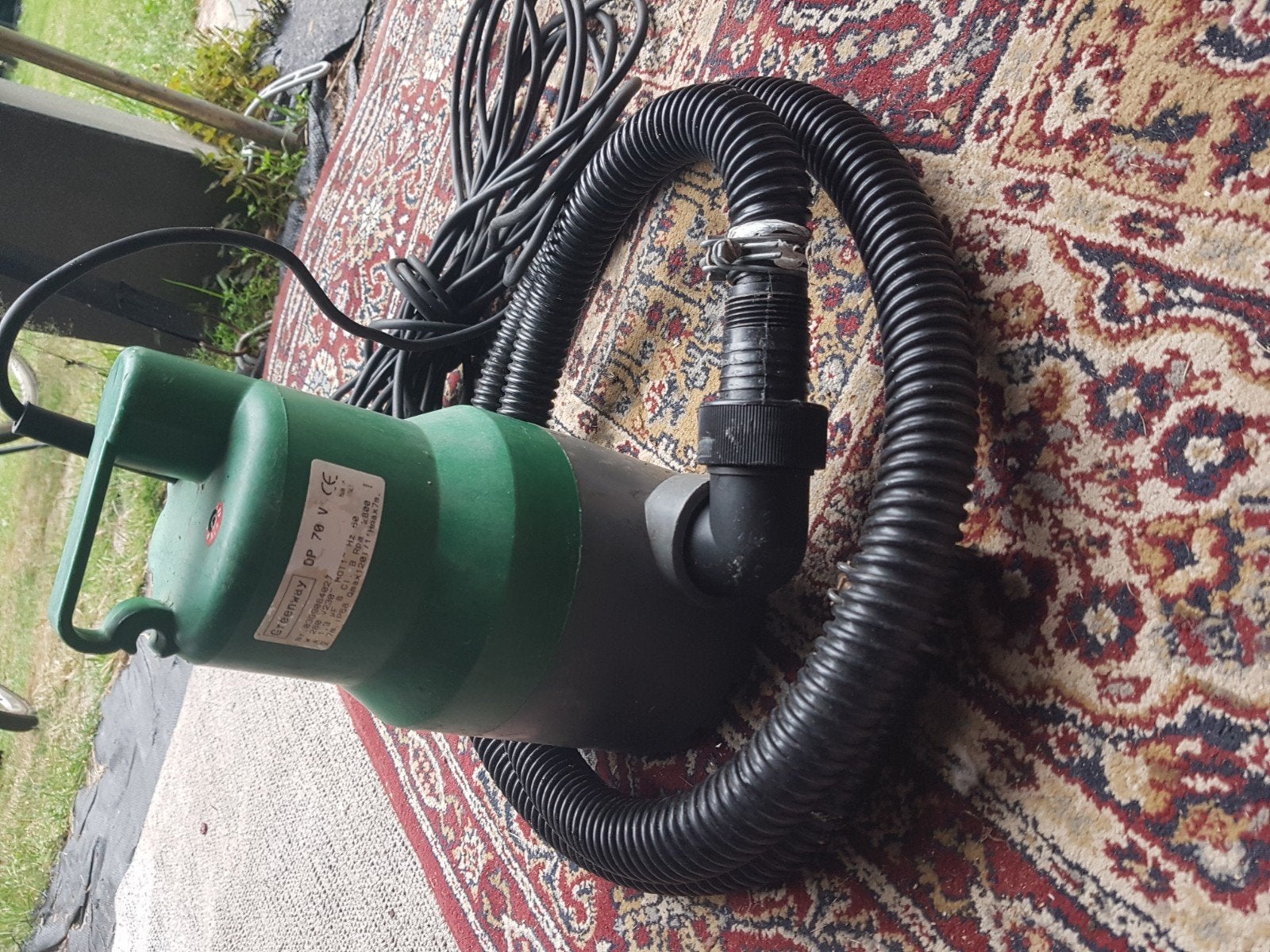 Dompelpomp Greenway DP 70 V, Tuin en Terras, Waterpompen, Gebruikt, Dompelpomp, Ophalen