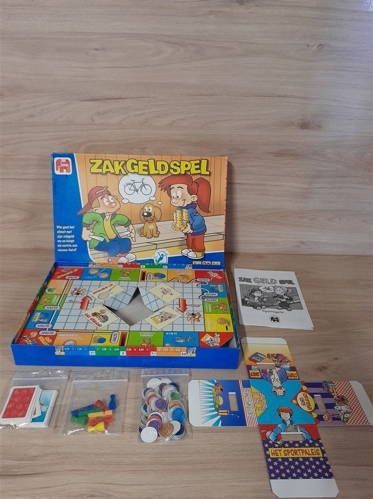 zakgeldspel wie gaat er het best om met zijn zakgeld [s1025], Hobby en Vrije tijd, Gezelschapsspellen | Bordspellen, Verzenden
