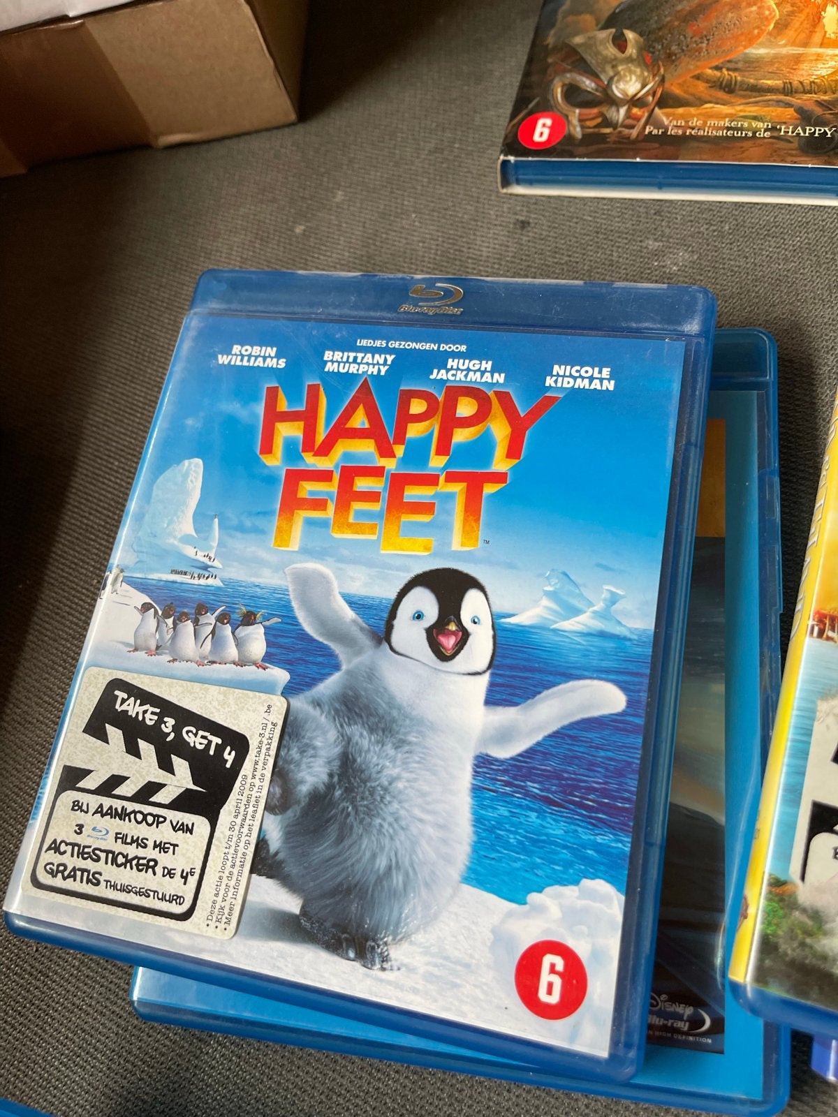 Happy Feet Blu-ray - Dansende Pinguïn Avontuur, Gebruikt, Nederlands, Film, Kinderen en Jeugd