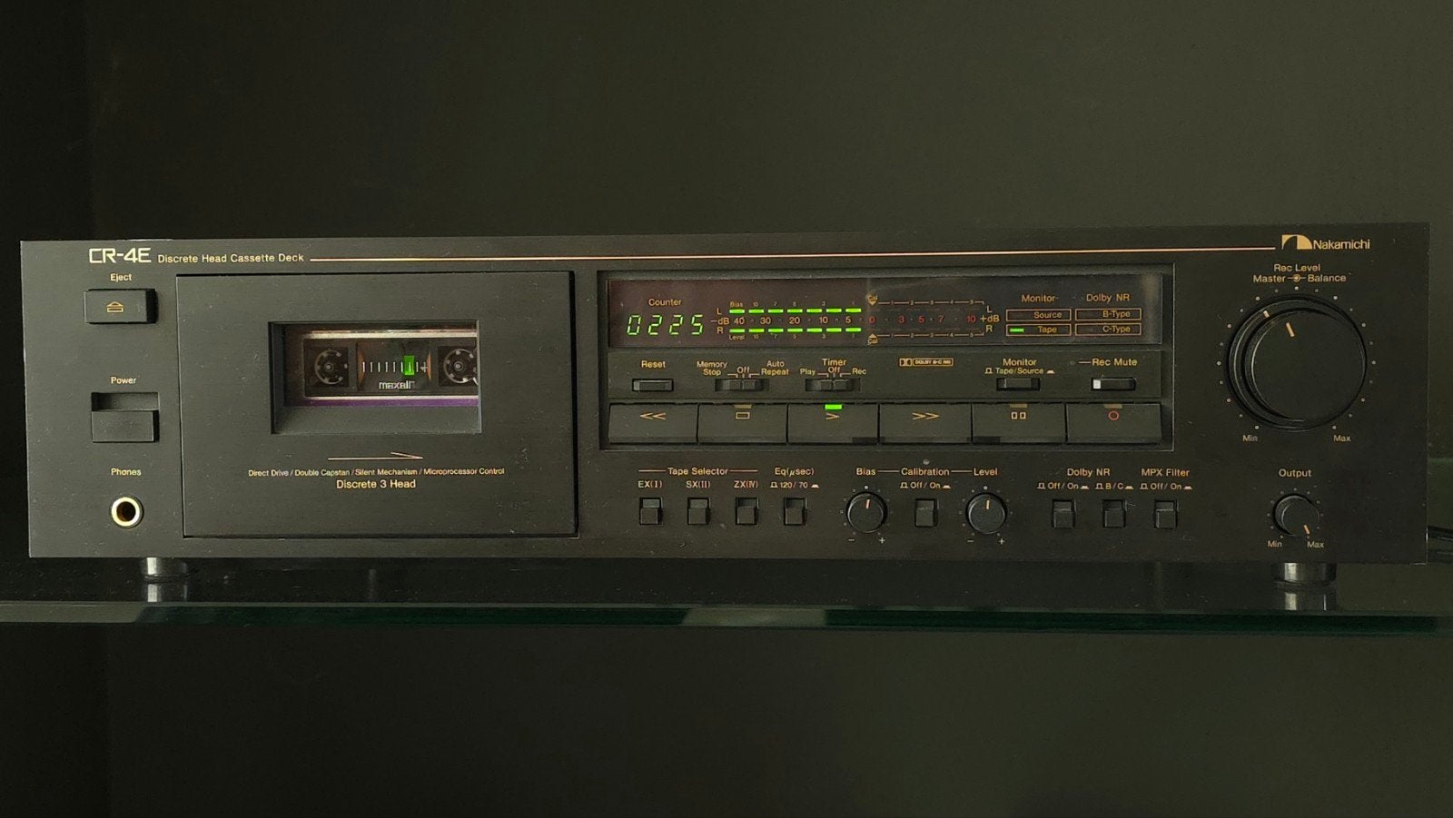 Nakamichi CR-4E (Serviced), Audio, Tv en Foto, Ophalen of Verzenden, Enkel, Overige merken, Tiptoetsen