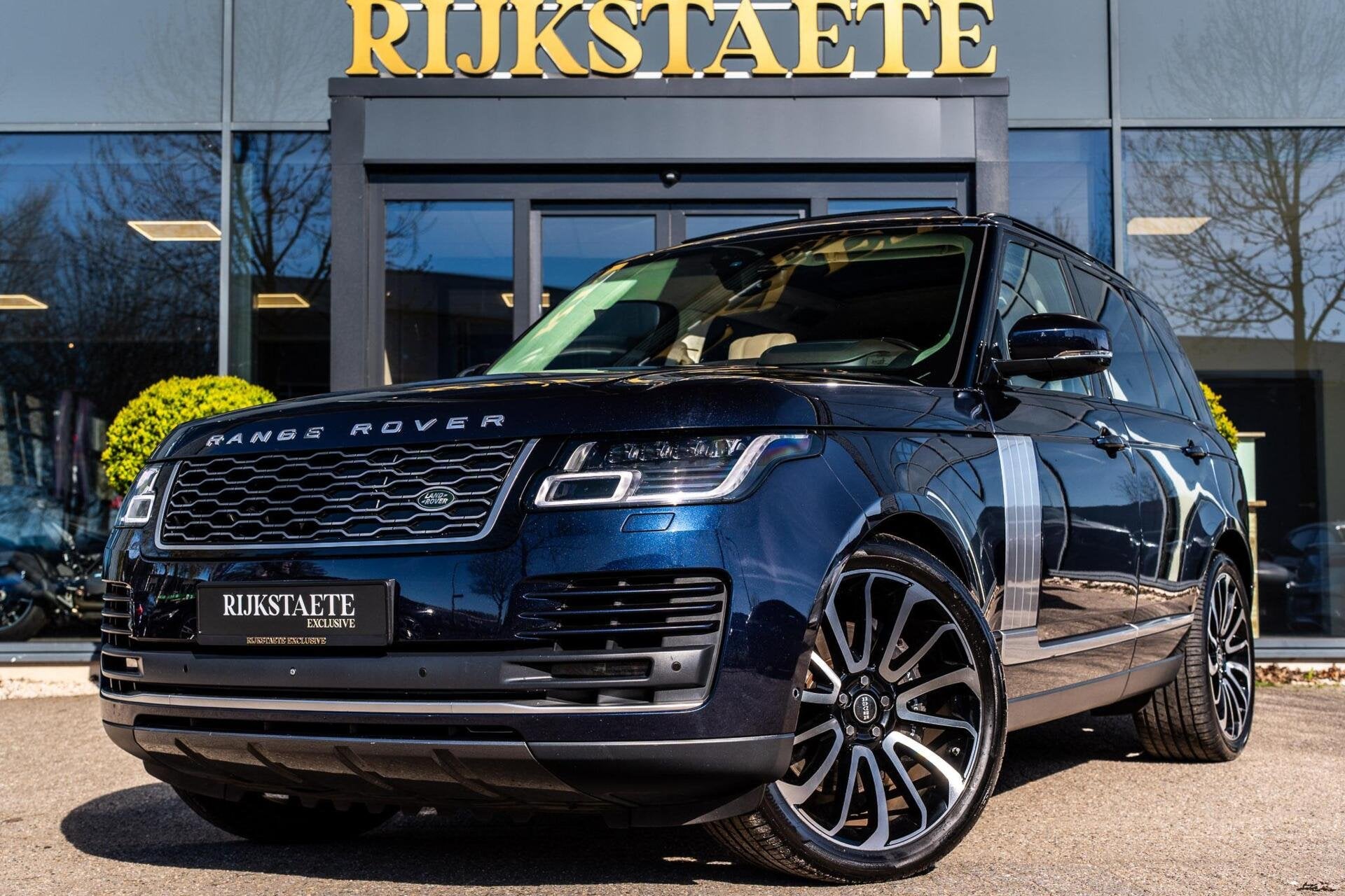 Land Rover Range Rover 2.0 P400e LWB Vogue|PANO|MEMORY|ACC, Auto's, Automaat, 404 pk, 4 cilinders, Blauw
