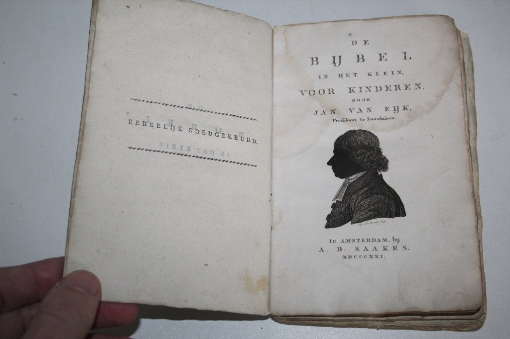 Jan van Eijk - De Bijbel in het klein voor kinderen (1821), Boeken, Ophalen of Verzenden, Gelezen, Christendom | Protestants