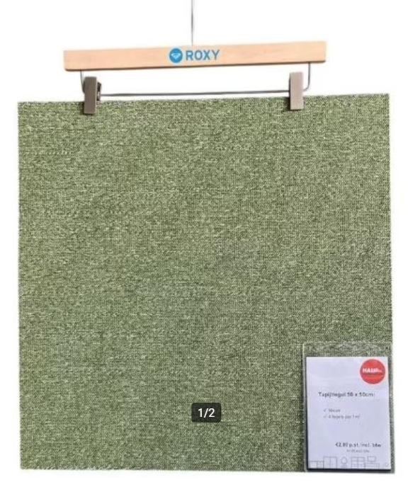 Interface tapijttegels nieuw | groen | 275 m2 |, 75 m² of meer, Nieuw, Ophalen of Verzenden, Tapijttegels