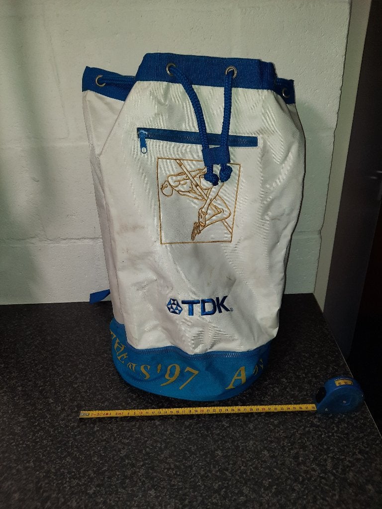 Vintage duffelbag TDK Athens IAAF World Championships 1997, Verzamelen, Ophalen of Verzenden, Gebruikt, Buitenlandse clubs