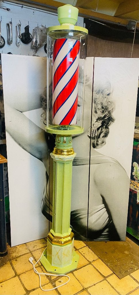 barber pole barbierpaal, Verzamelen, Overige Verzamelen, Gebruikt, Ophalen