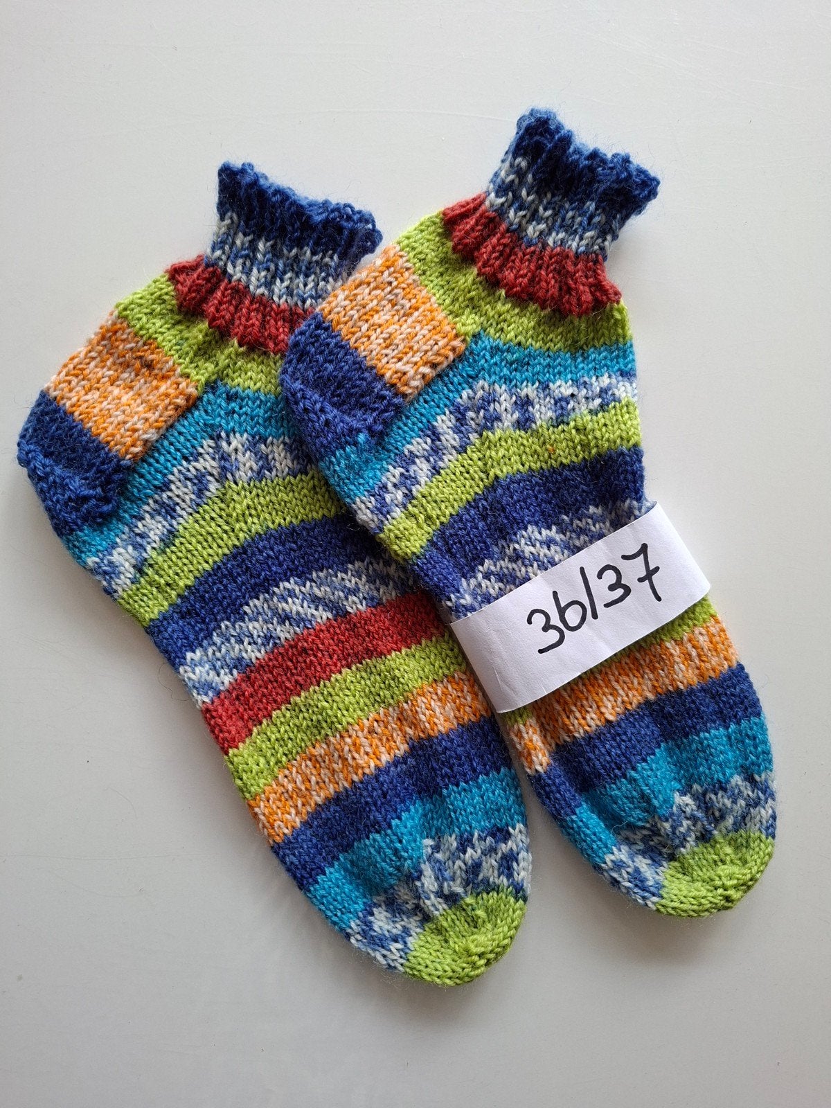 Handgebreide sneaker sokjes, maat 36/37, Kleding | Dames, Sokken en Kniesokken, Overige kleuren, Maat 35 t/m 38, Nieuw