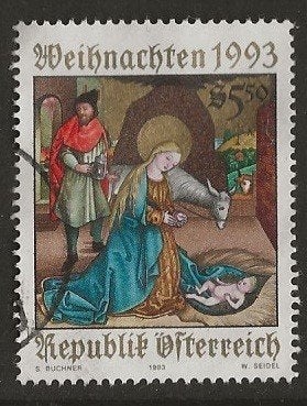 Oostenrijk 21, kerst, Verzenden, Gestempeld