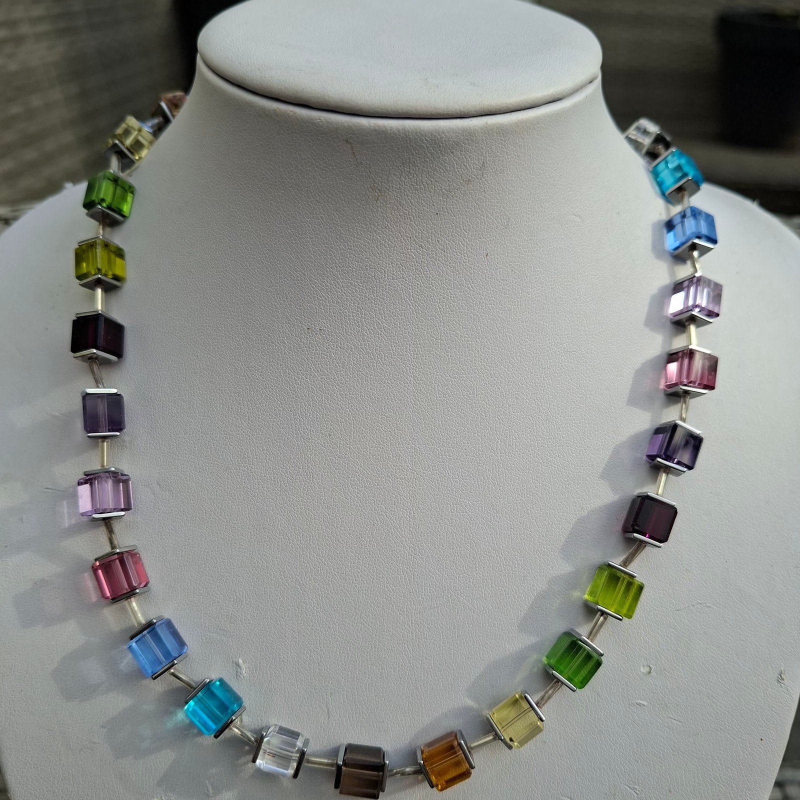 Ketting geïnspireerd door.. 48-45 cm, Ophalen of Verzenden, Nieuw, Zilver, Overige materialen