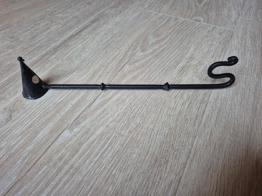 Vintage Smeedijzeren Kandelaar - Made in India, Antiek en Kunst, Ophalen of Verzenden