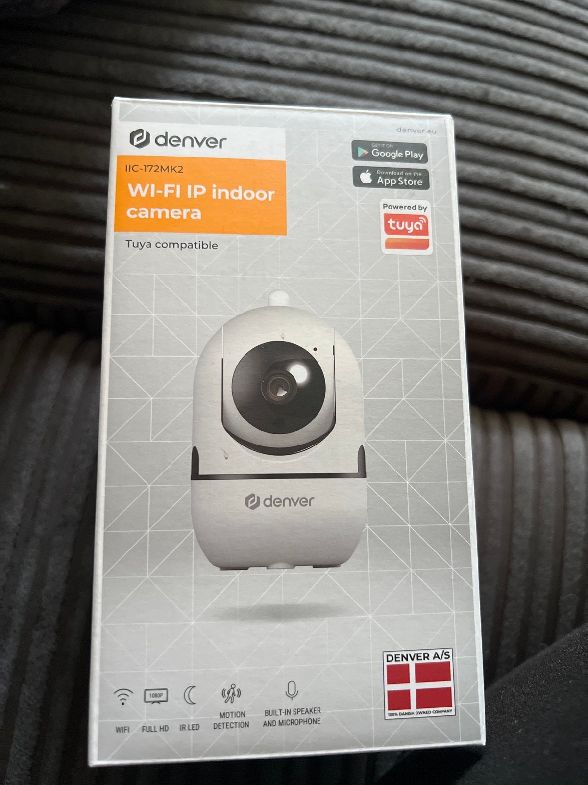 2 Denver IIC-172MK2 WiFi IP Binnencameras + Philips 128GB SD, Ophalen, Nieuw, Binnencamera