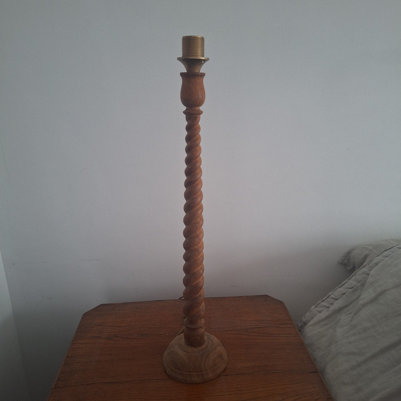 gedraaide lamp voet, Ophalen of Verzenden