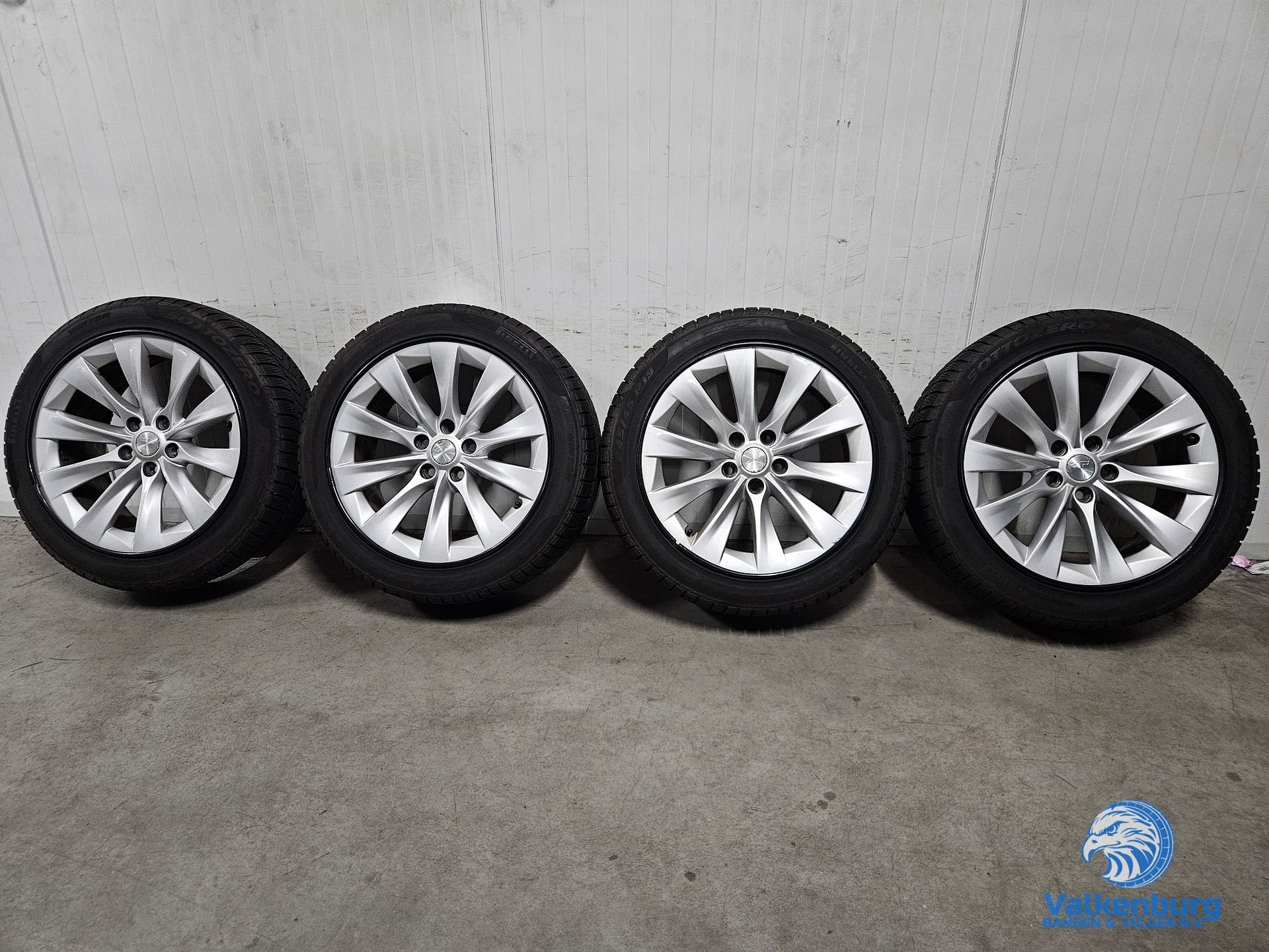 6-7mm! Originele Tesla Model S 19 inch velgen 5x120 TPMS win, Auto-onderdelen, 19 inch, -, -, Banden en Velgen