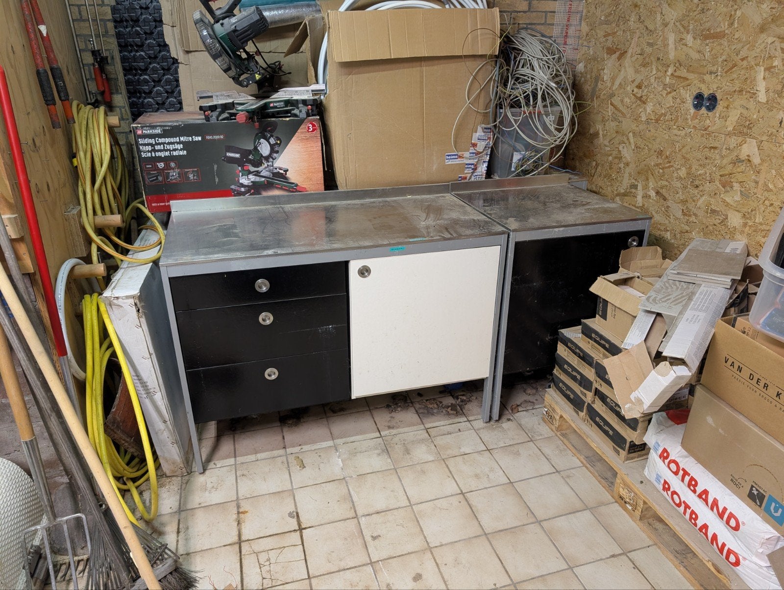 Werkkasten / Werkbanken  (4 stuks), Ophalen, Gebruikt