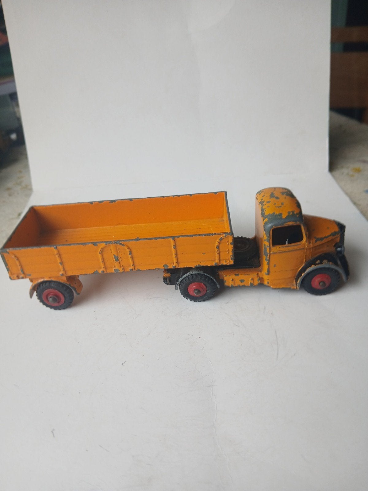 Bedford oplegger.  Dinky toys, Ophalen of Verzenden, Gebruikt, Dinky Toys