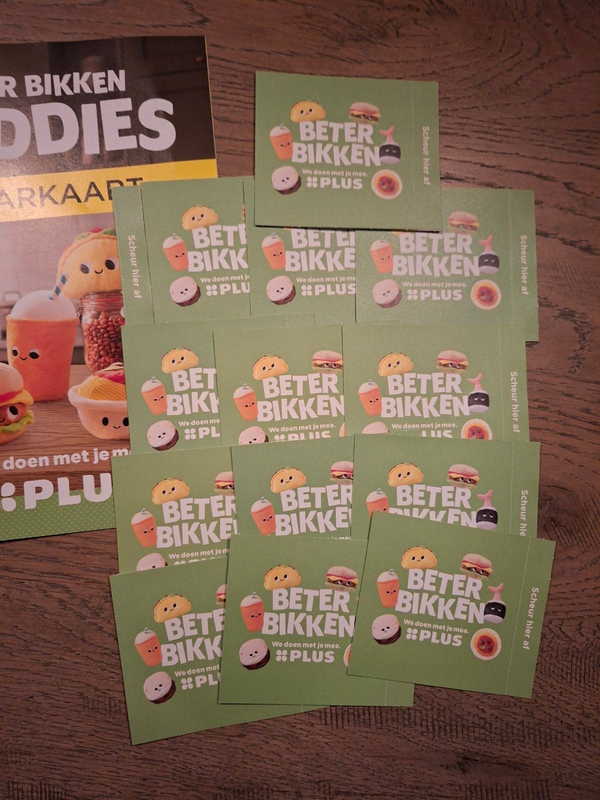 Plus Beter Bikken Buddies spaarkaart en zegels, Plus, Ophalen of Verzenden