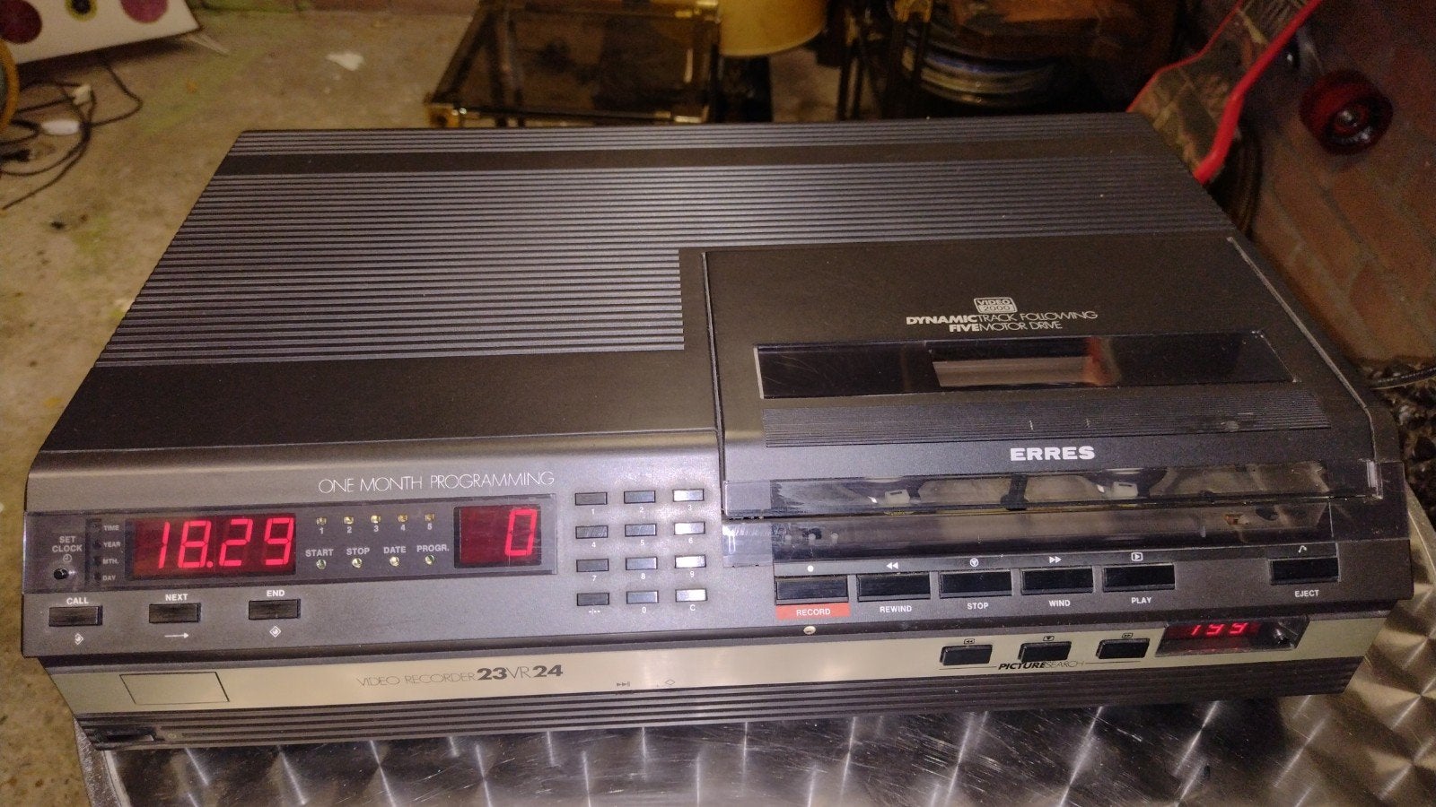 Erres 23VR24 Video Recorder video 2000, Ophalen of Verzenden, Gebruikt, VHS-speler of -recorder