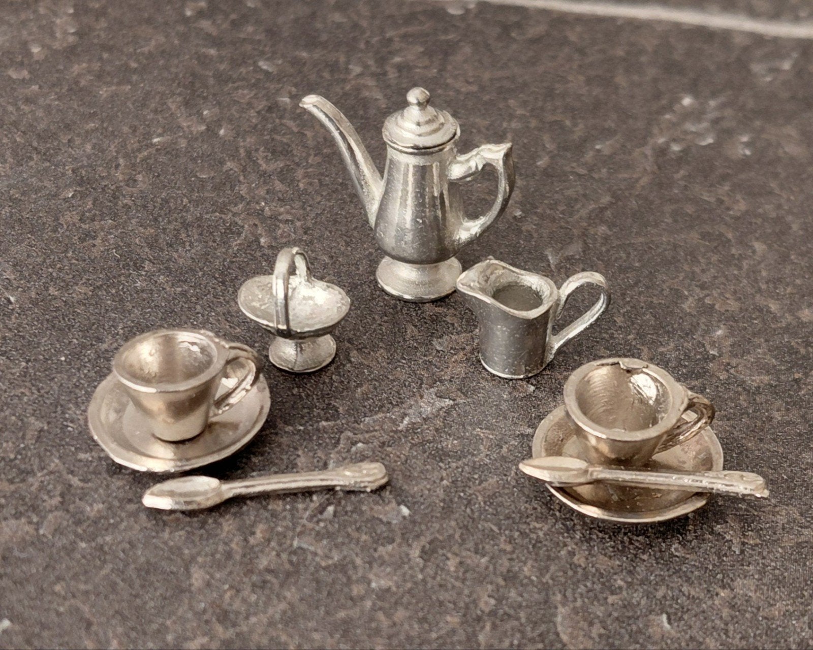 Miniatuur theeservies schaal 1:12, Ophalen of Verzenden, Nieuw, Decoratie