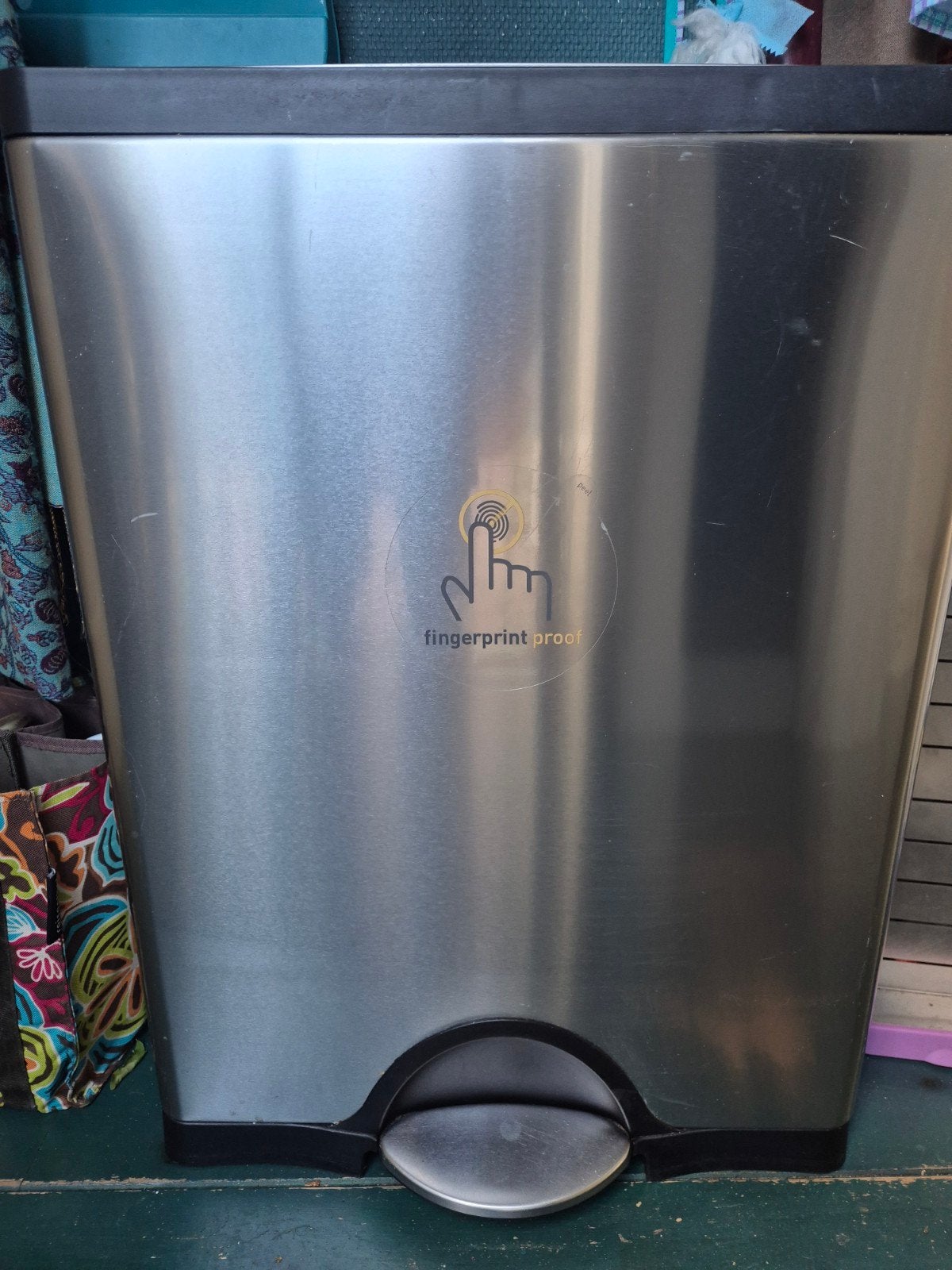 Simplehuman Rectangular  prullenbak 30+16 L – RVS, 50 – 75, Met pedaal, 40 liter of meer, Ophalen of Verzenden