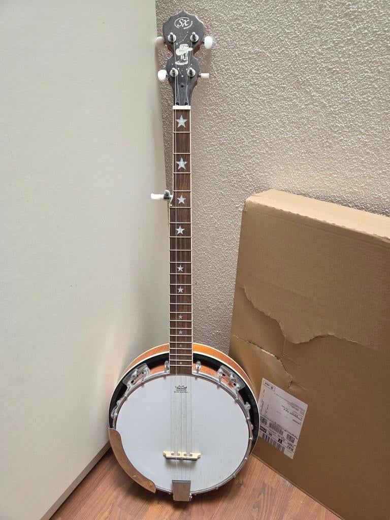 5-snarige Banjo - Zo goed als nieuw, Muziek en Instrumenten, Snaarinstrumenten | Banjo's, Ophalen, Zo goed als nieuw