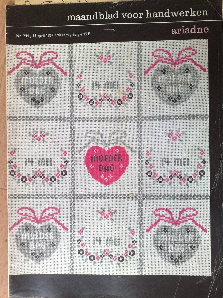 5 x Ariadne uit jaargang 1967, Verzenden, Gebruikt, Breien of Haken, Patroon of Boek
